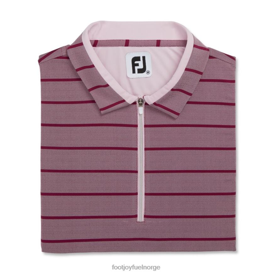 fig-rosa cap sleeve birdseye stripe jacquard kvinner R6P2F2357 fikenrosa Footjoy