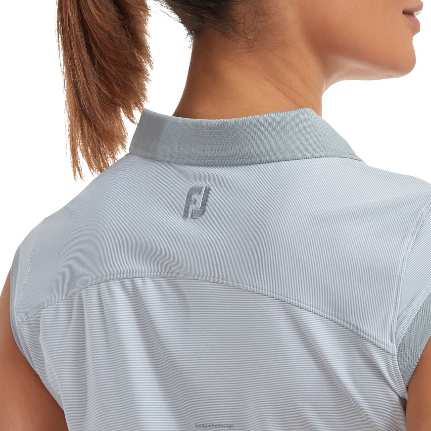gråhvit ende på endestripe lisle R6P2F1380 grå-hvit Footjoy