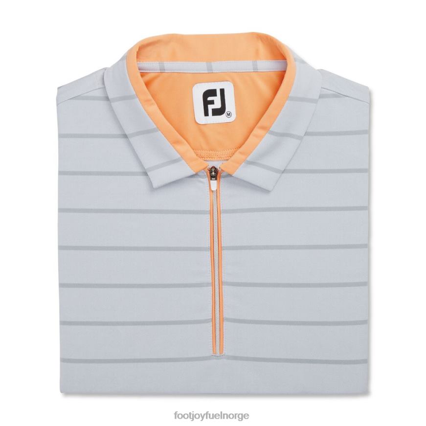 grå-melon cap sleeve birdseye stripe jacquard kvinner R6P2F2356 grå-melon Footjoy
