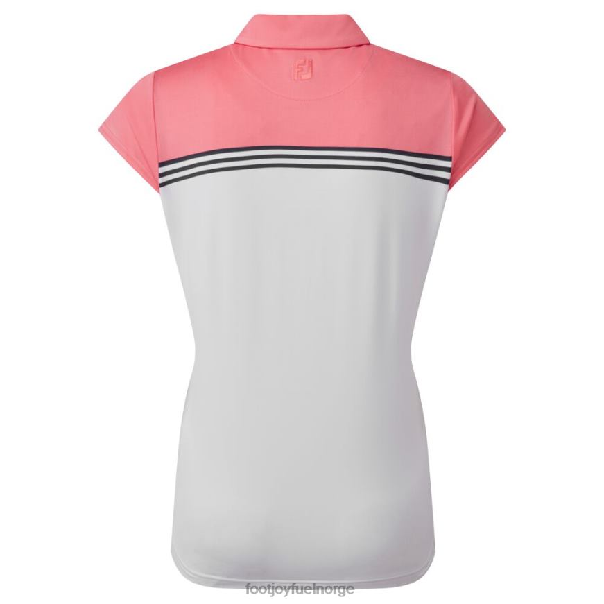 konstruert fargeblokk lisle hvit-lys korall R6P2F561 hvit-lyse koraller Footjoy