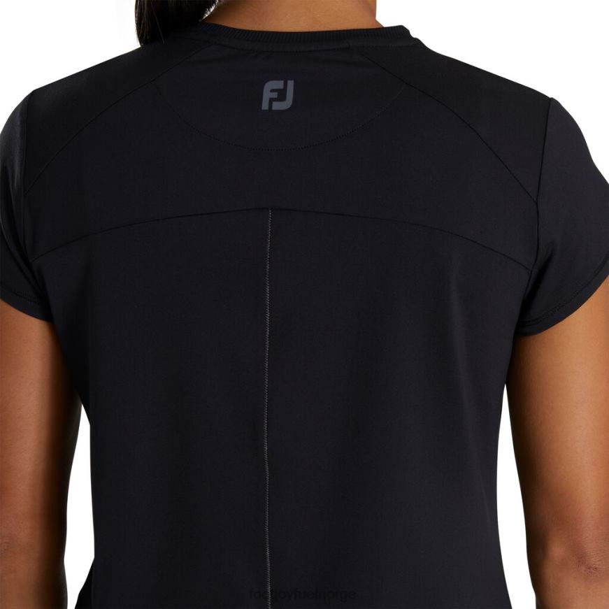 kortermet rund hals dame svart R6P2F2428 svart Footjoy