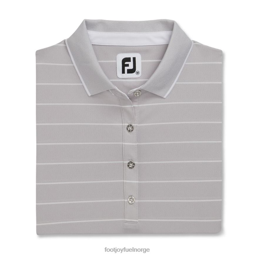 lys grå lyng piké halvermet nålestripe kvinner R6P2F2396 lys grå lyng Footjoy