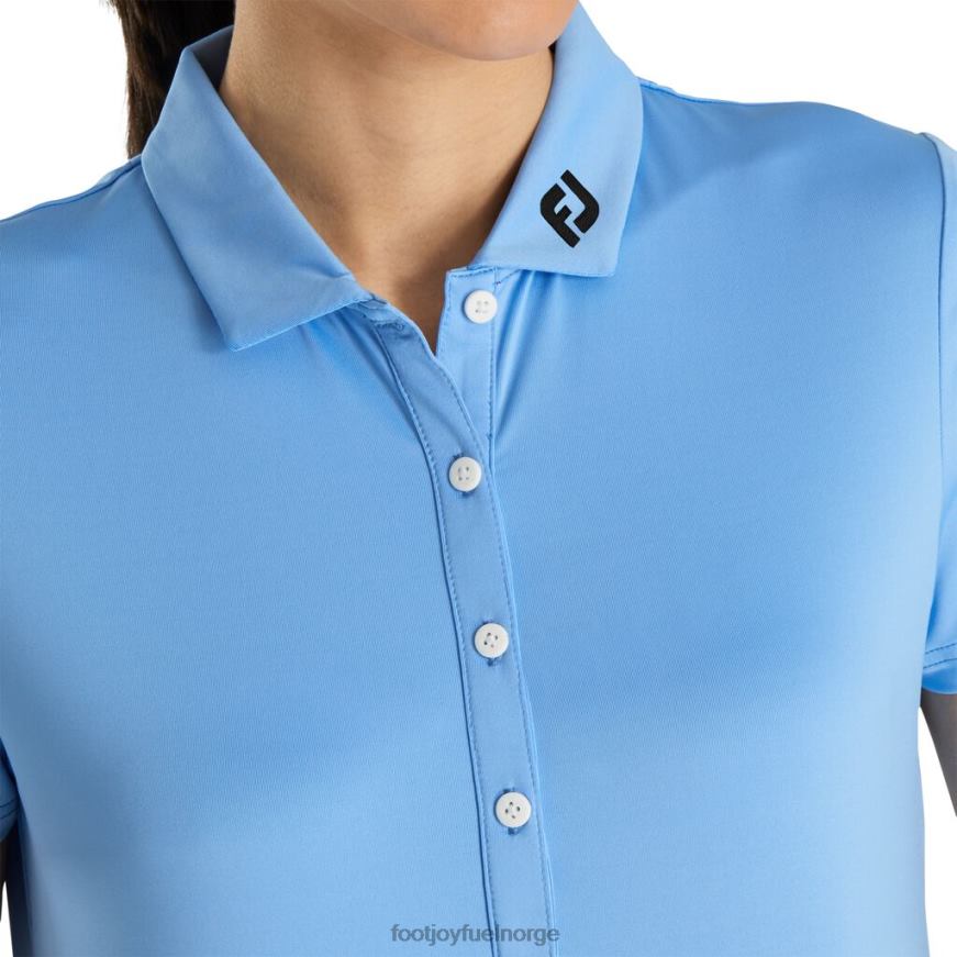 lyseblå solid lisle - fj turkrage dame R6P2F2407 lyse blå Footjoy