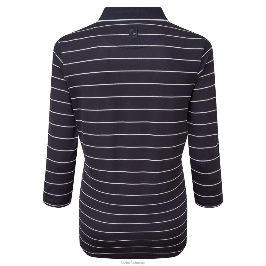 marine 3-4 ermer nålestripe piké R6P2F1397 marinen Footjoy