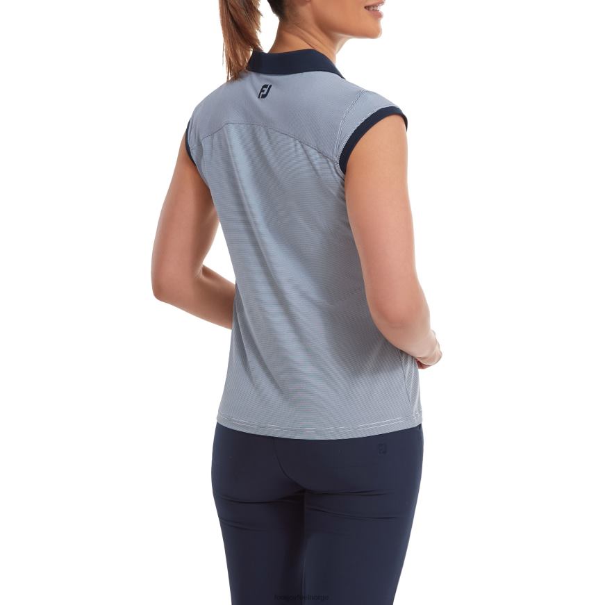 marine-hvit ende på ende stripe lisle R6P2F569 marine-hvit Footjoy