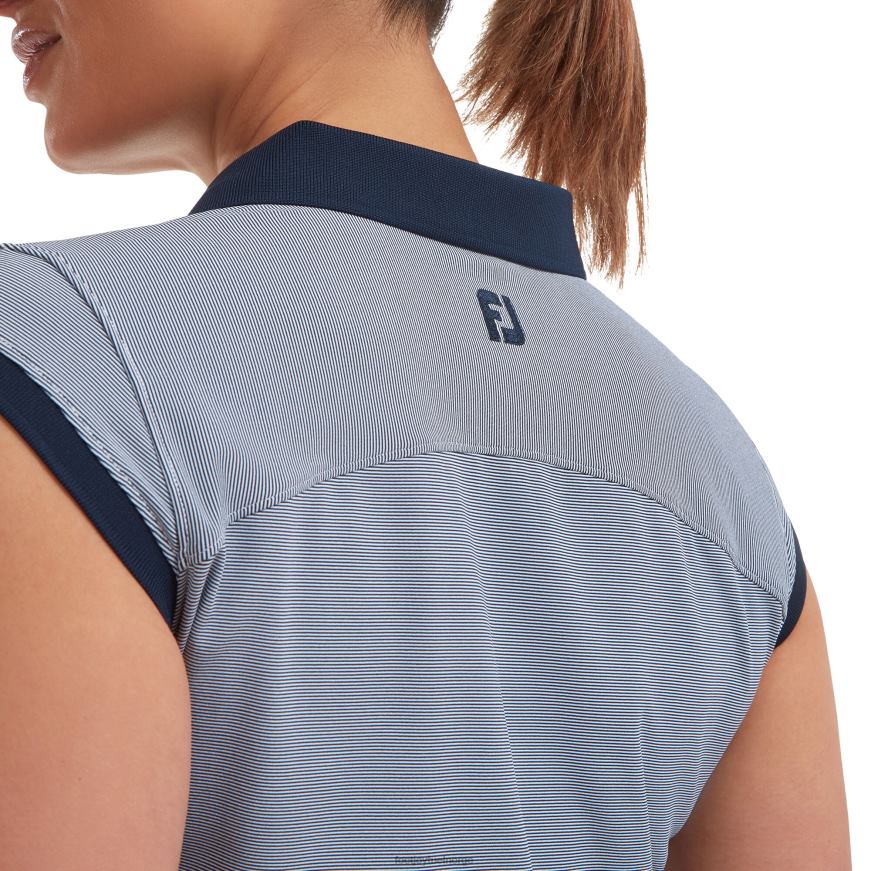 marine-hvit ende på ende stripe lisle R6P2F569 marine-hvit Footjoy