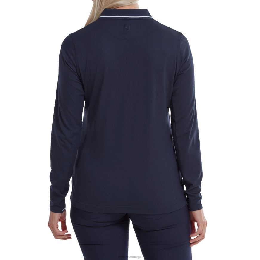 marine termisk langermet skjorte for kvinner R6P2F1403 marinen Footjoy