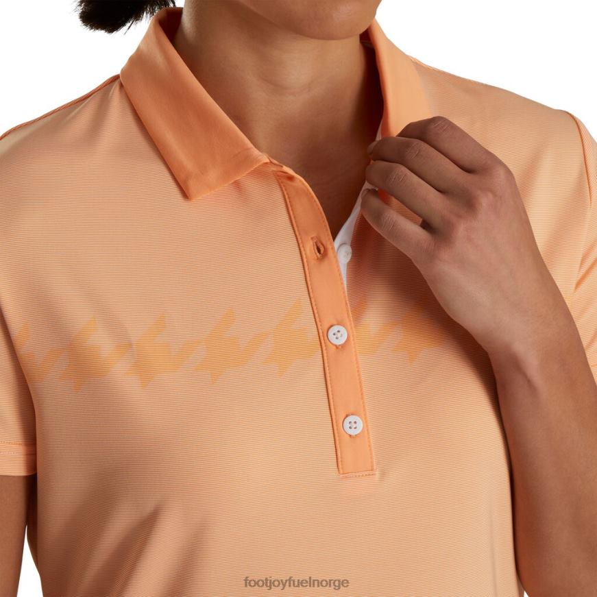 melon cap sleeve houndstooth print kvinner R6P2F2371 melon Footjoy
