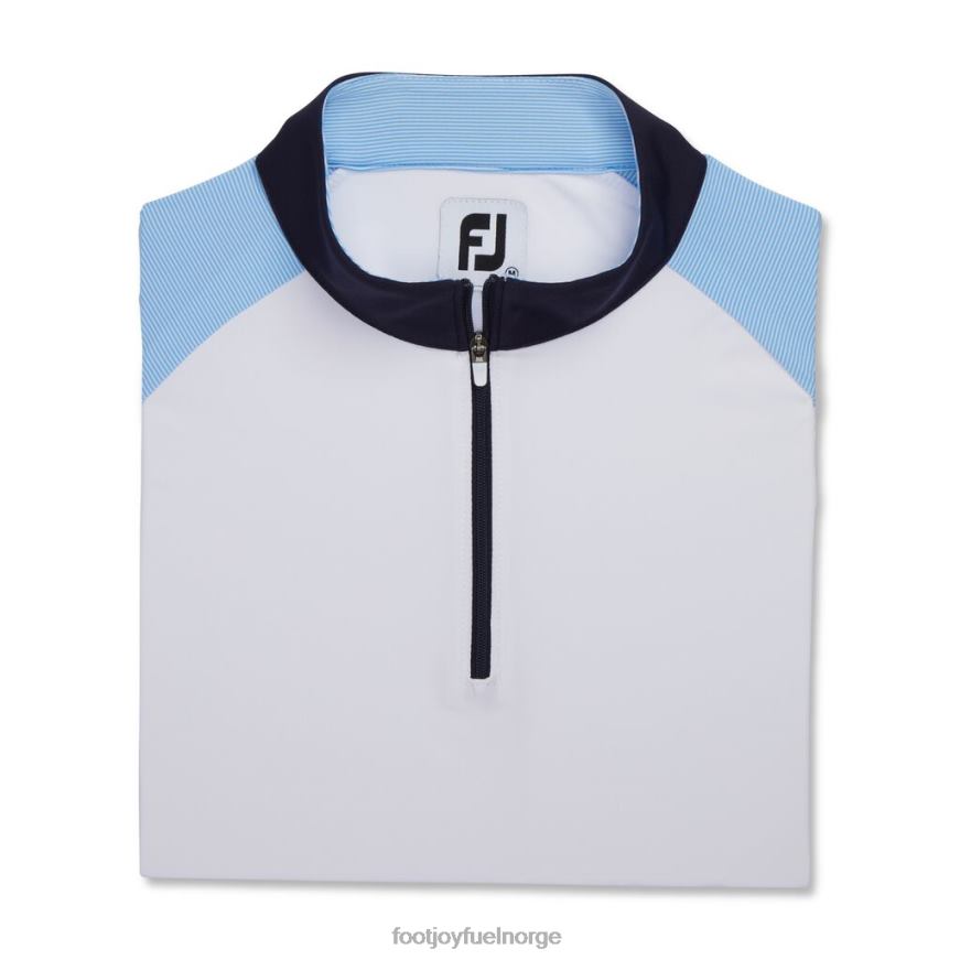 micro stripe solbeskyttelsesskjorte kvinner hvit-blå-marine R6P2F2362 hvit-blå-marine Footjoy