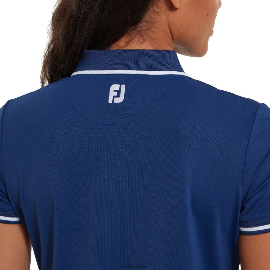 åpen blå åpen glidelås polo kvinner R6P2F584 åpen blå Footjoy