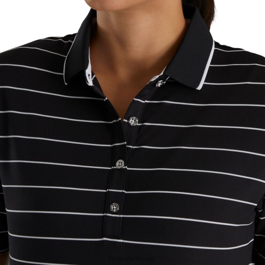 pique halvermet nålestripe kvinner svart R6P2F2397 svart Footjoy