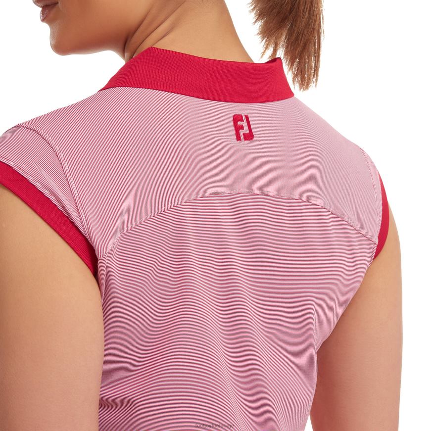 rød-hvit ende på ende stripe lisle R6P2F1379 rød Hvit Footjoy
