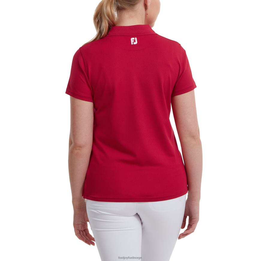 rød stretch pique solid R6P2F576 rød Footjoy