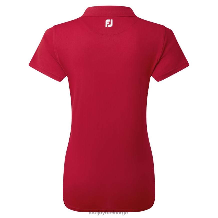 rød stretch pique solid R6P2F576 rød Footjoy