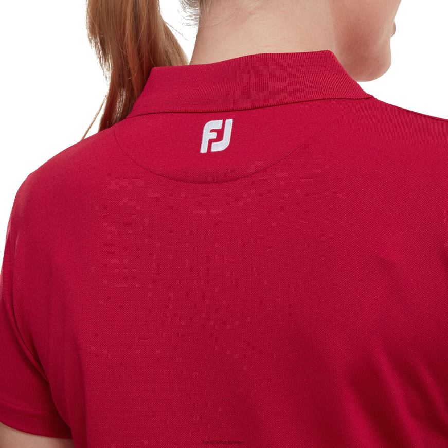 rød stretch pique solid R6P2F576 rød Footjoy