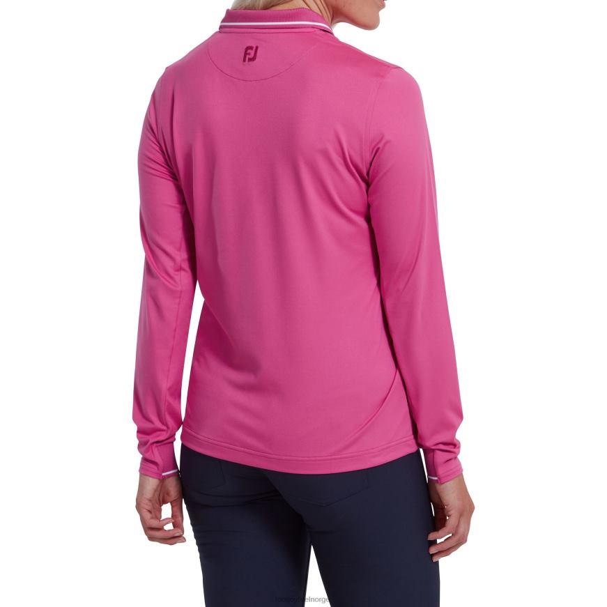 rosa termisk langermet skjorte for kvinner R6P2F596 rosa Footjoy