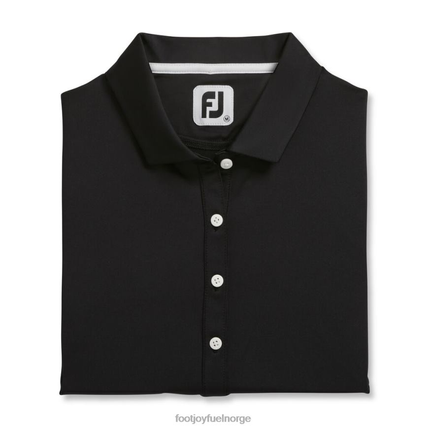 svart solid lisle self krage kvinner R6P2F2411 svart Footjoy