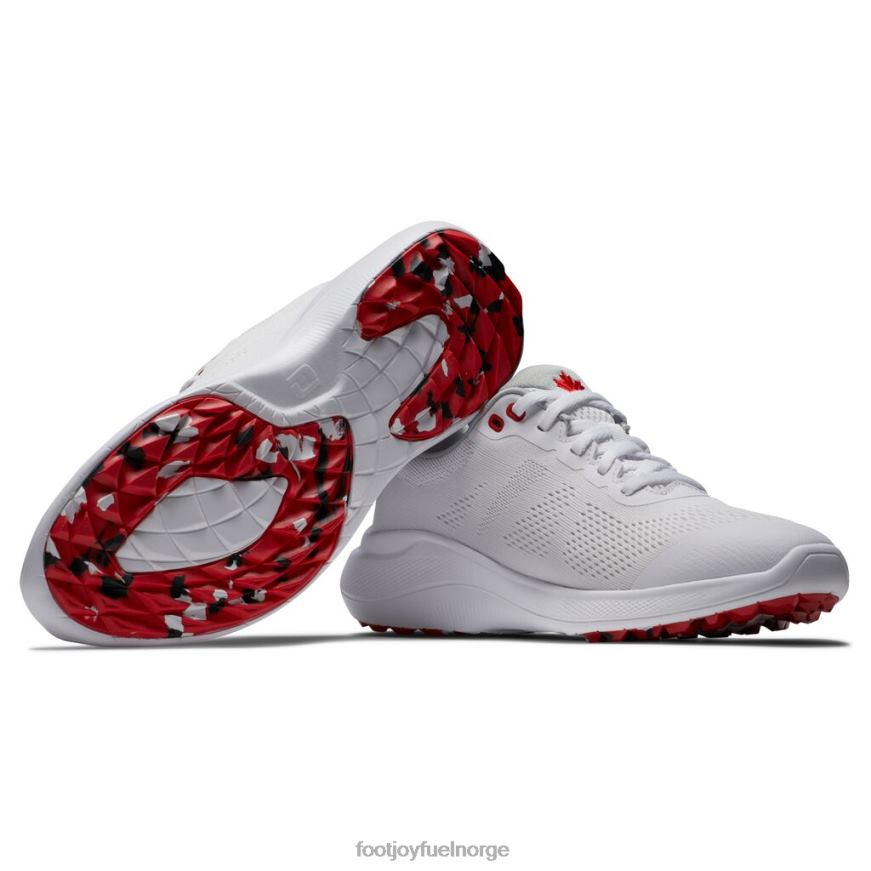 hvit-rød flex canada sko kvinner R6P2F2928 hvit rød Footjoy