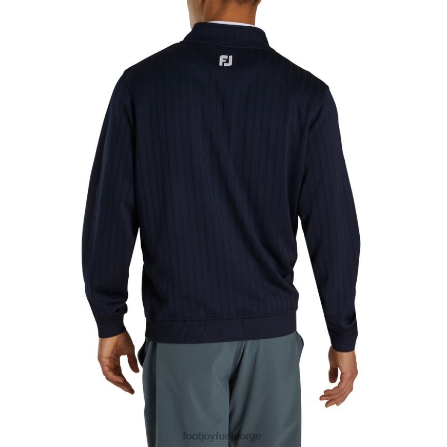 dropnål med halvglidelås, rynket midje, marineblå R6P2F2086 marinen Footjoy
