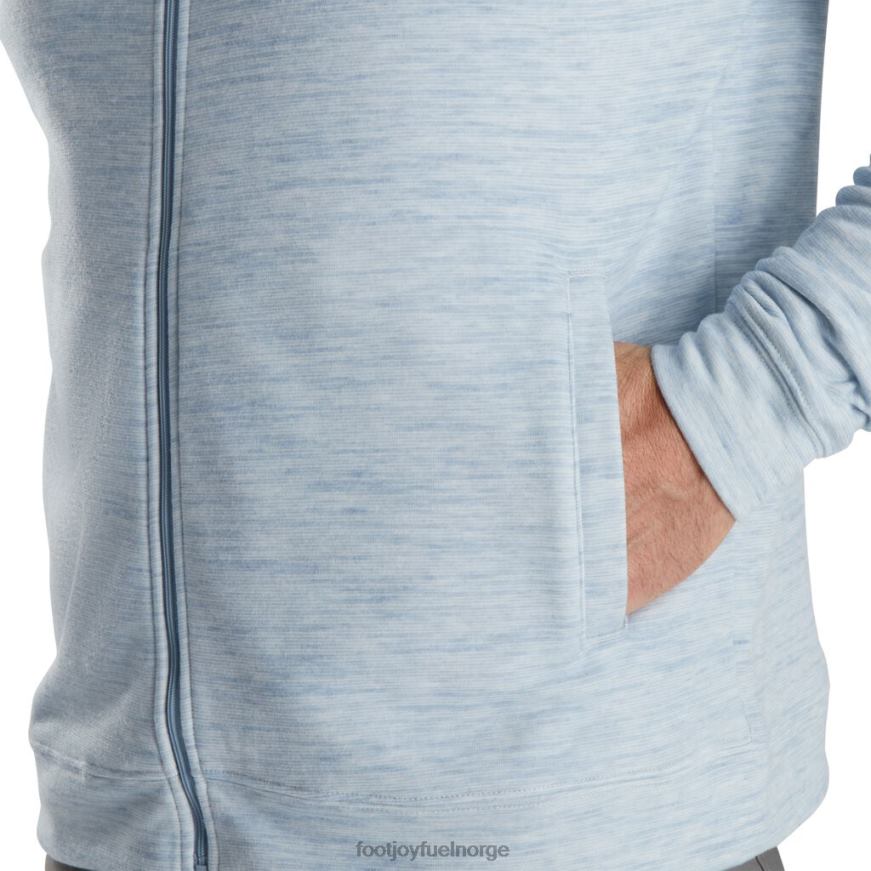 duegrå melert jersey fleece med glidelås R6P2F2073 duegrå Footjoy