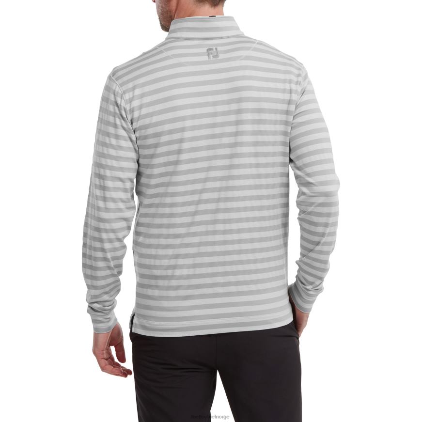 fersken jersey tonal stripe chill-out grå R6P2F253 grå Footjoy