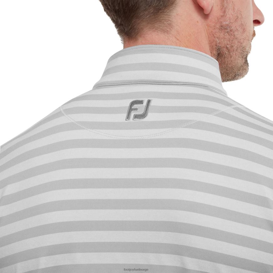 fersken jersey tonal stripe chill-out grå R6P2F253 grå Footjoy
