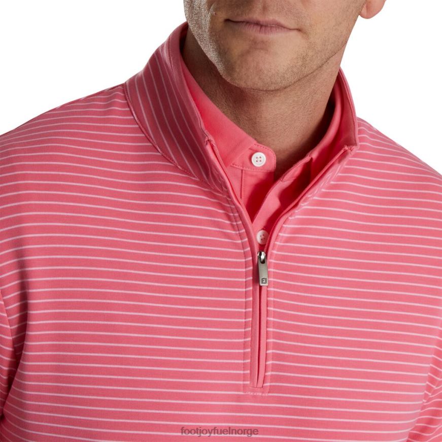 fransk frotté kvart glidelås vannmelon-hvit R6P2F2029 vannmelon-hvit Footjoy