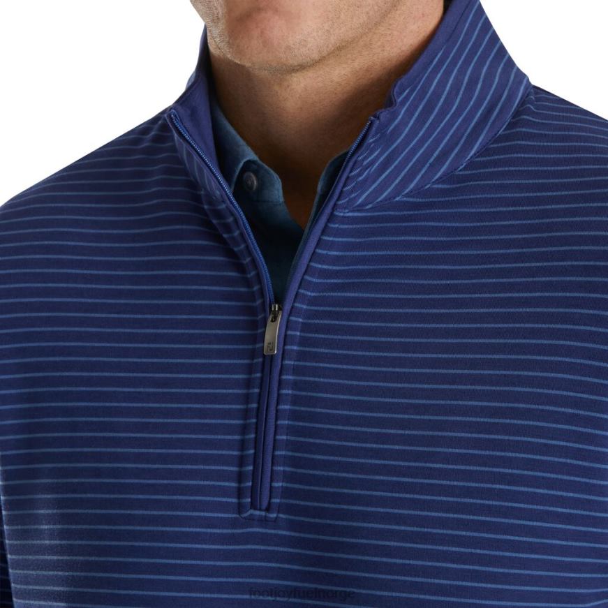 fransk frotté quarter-zip indigo-storm R6P2F2026 indigo-storm Footjoy