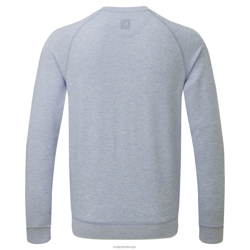 grå fransk frotté genser med rund hals R6P2F248 grå Footjoy