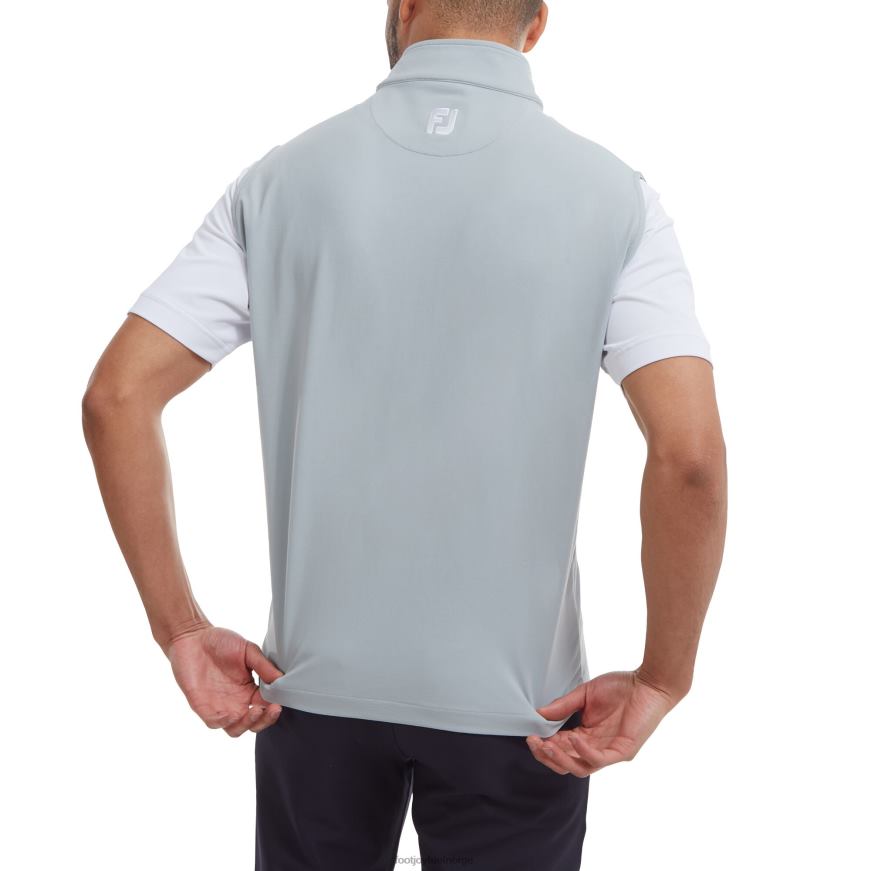 grå strikket vest med hel glidelås R6P2F262 grå Footjoy