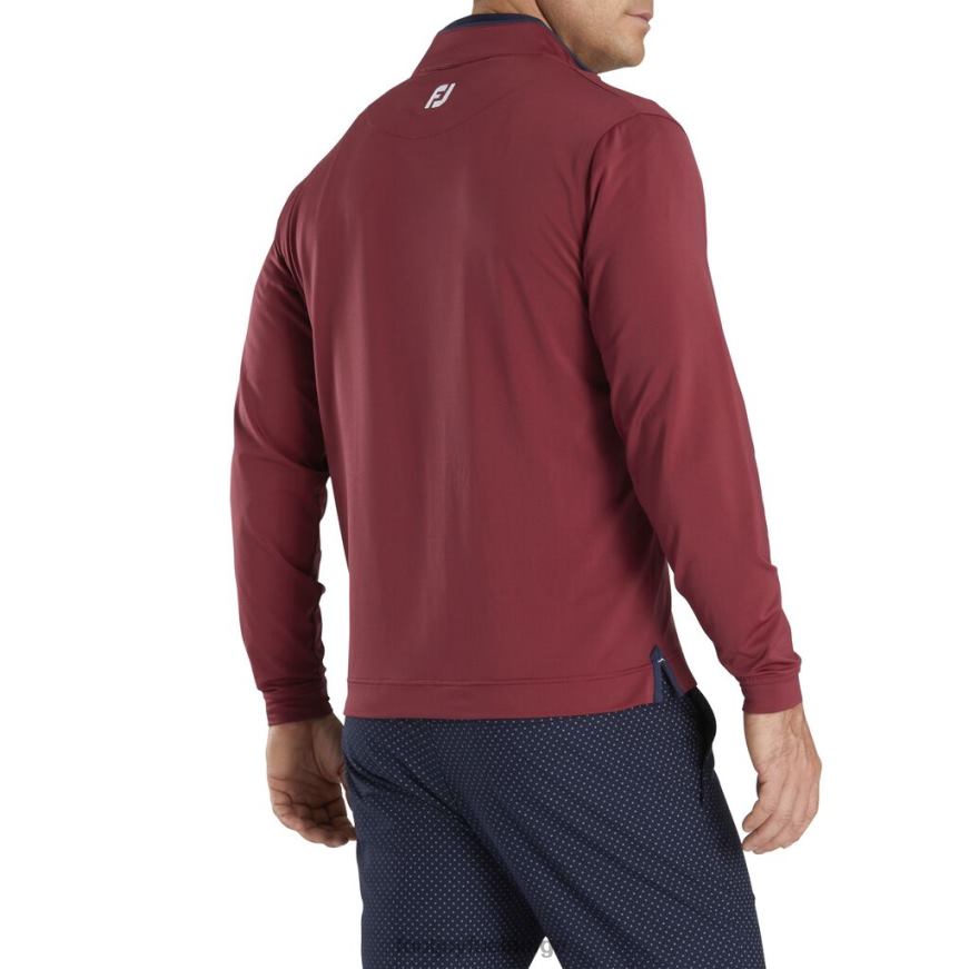 lett kvart glidelås rød-marine R6P2F2037 rød-marine Footjoy