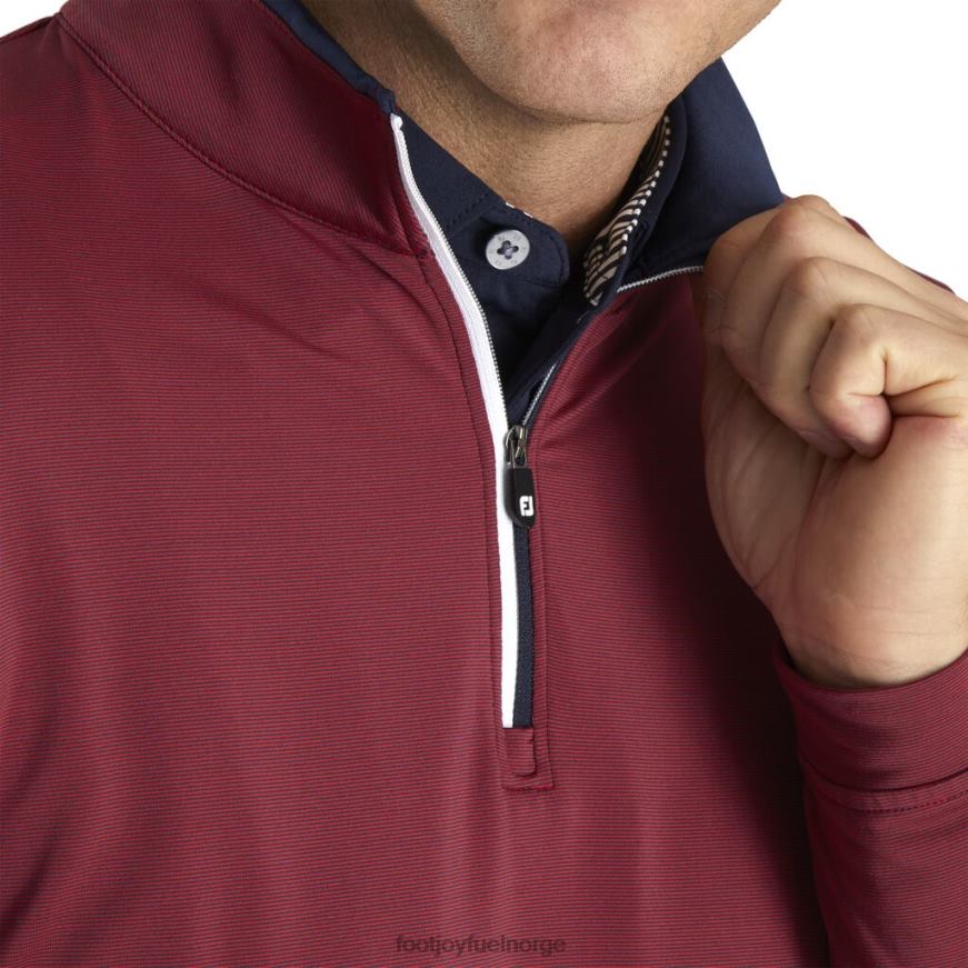 lett kvart glidelås rød-marine R6P2F2037 rød-marine Footjoy