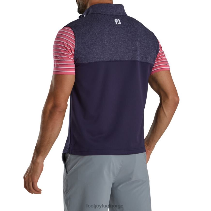 lyng åk halvglidelåsvest - fj turkrage marine R6P2F2047 marinen Footjoy