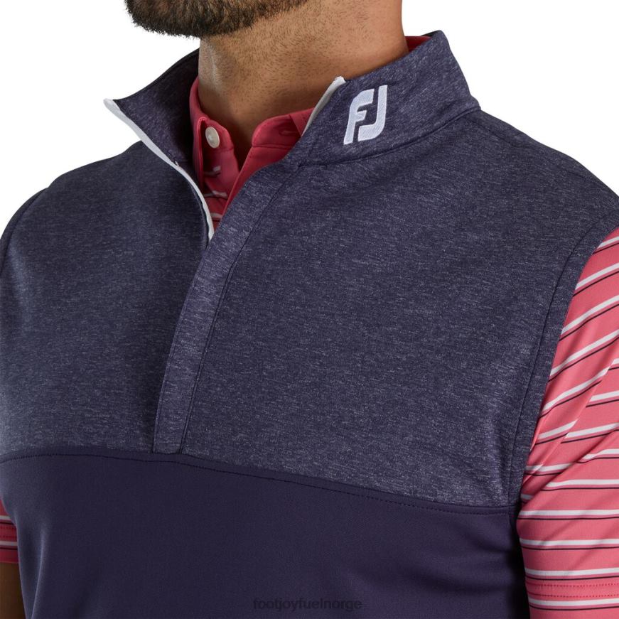lyng åk halvglidelåsvest - fj turkrage marine R6P2F2047 marinen Footjoy