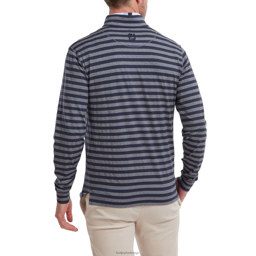 marineblå fersken jersey tonal stripe chill-out R6P2F251 marinen Footjoy