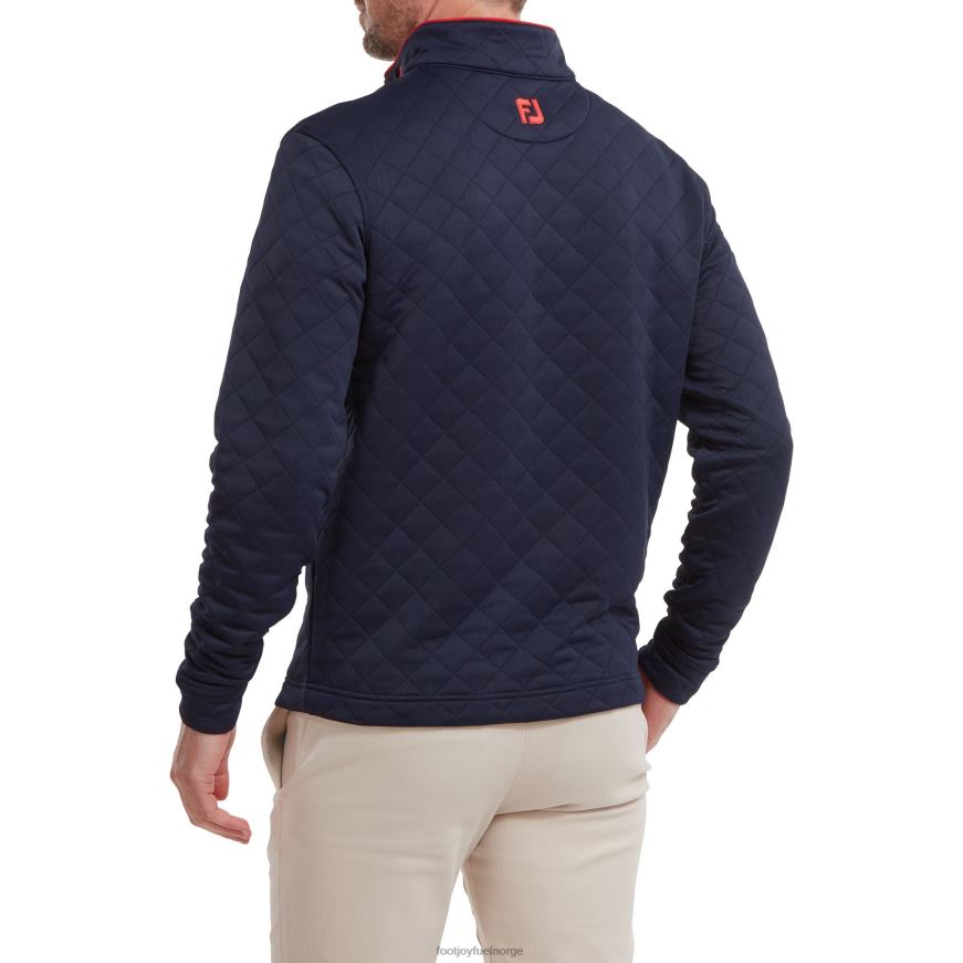 marinerød fj diamant jacquard chill-out R6P2F236 marinerød Footjoy