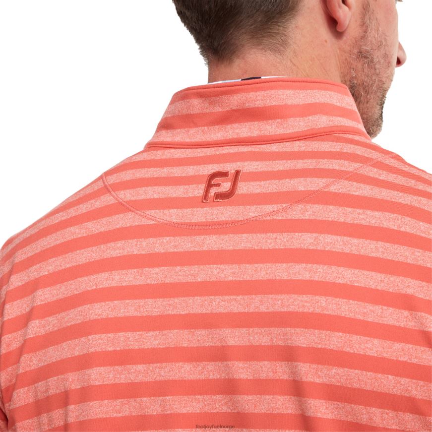 oransje fersken jersey tonal stripe chill-out R6P2F1062 oransje Footjoy