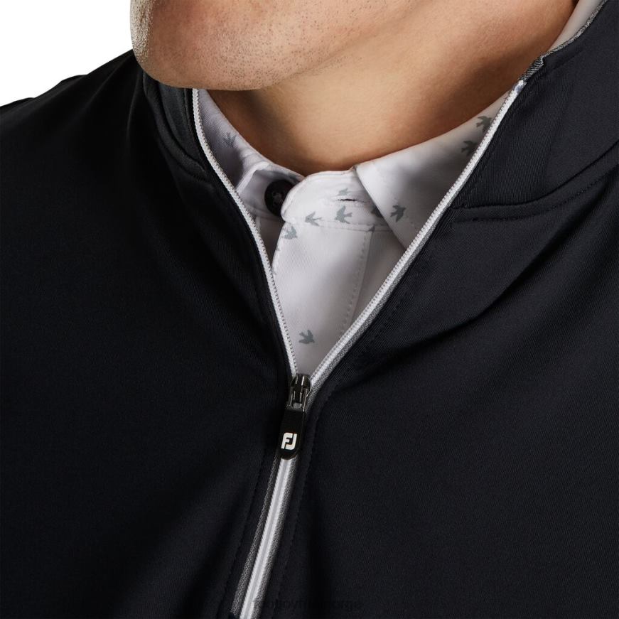 sort genser med halv glidelås R6P2F2080 svart Footjoy