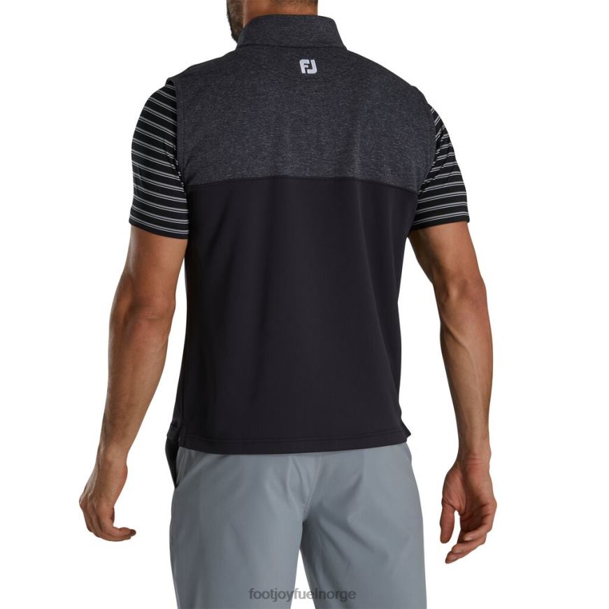 sort lyng åk halvglidelåsvest - fj turkrage R6P2F2048 svart Footjoy