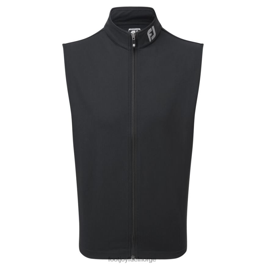 sort strikket vest med hel glidelås R6P2F260 svart Footjoy