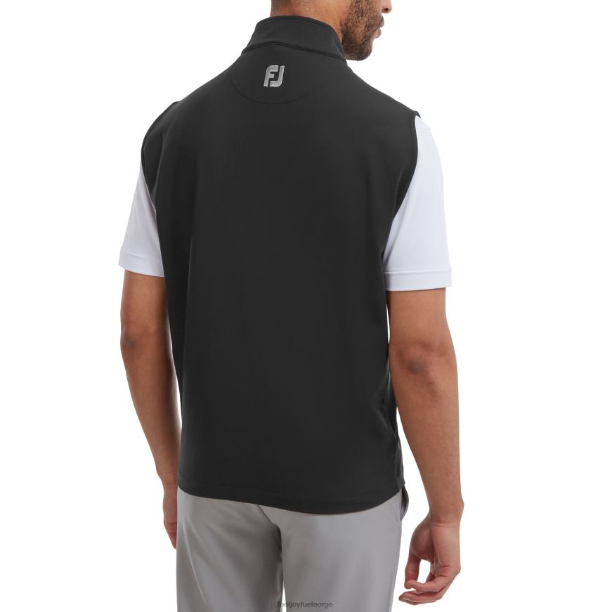 sort strikket vest med hel glidelås R6P2F260 svart Footjoy