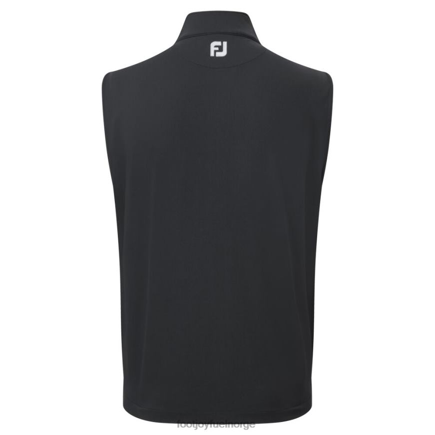 sort strikket vest med hel glidelås R6P2F260 svart Footjoy