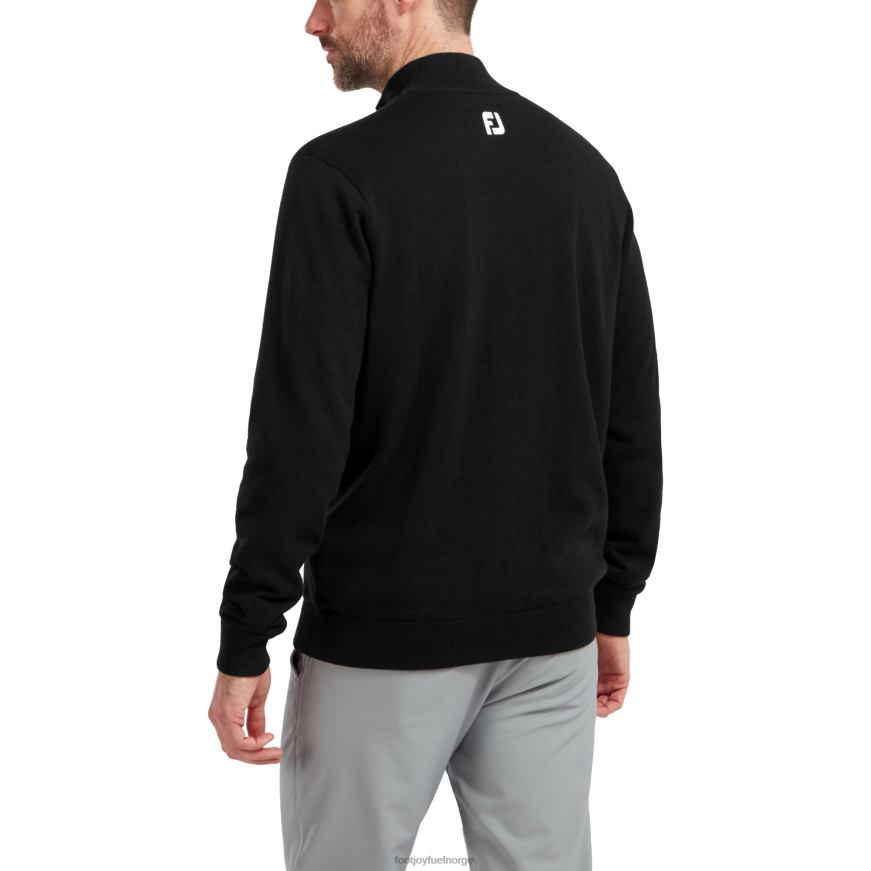 sort ullblanding 1-2 genser med glidelås R6P2F1094 svart Footjoy