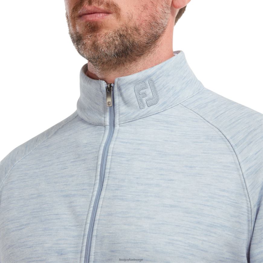 space dye fleece full glidelås mellomlag grå R6P2F1071 grå Footjoy