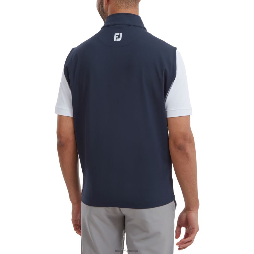 strikket vest med hel glidelås marine R6P2F261 marinen Footjoy