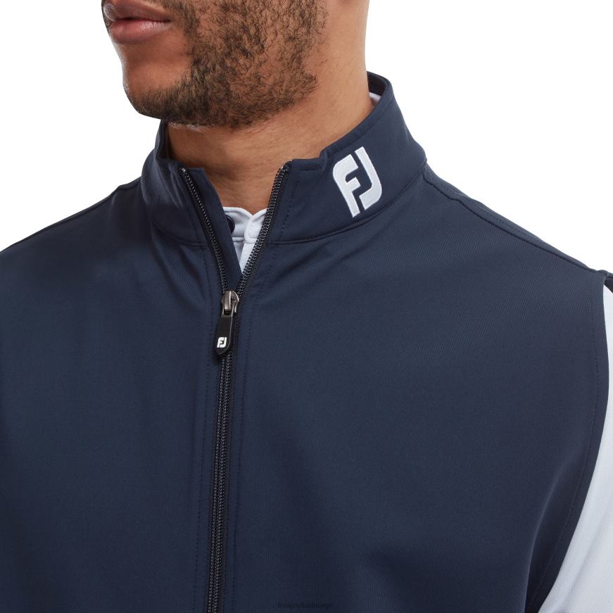 strikket vest med hel glidelås marine R6P2F261 marinen Footjoy