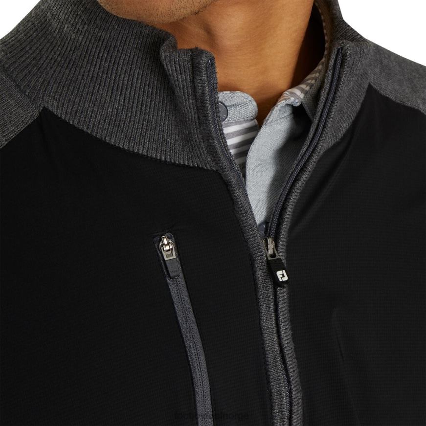 teknisk genser i sort lyng R6P2F2746 svart-lyngkull Footjoy