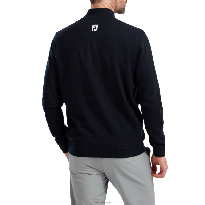 ullblanding 1-2 glidelåsfôret genser marine R6P2F279 marinen Footjoy