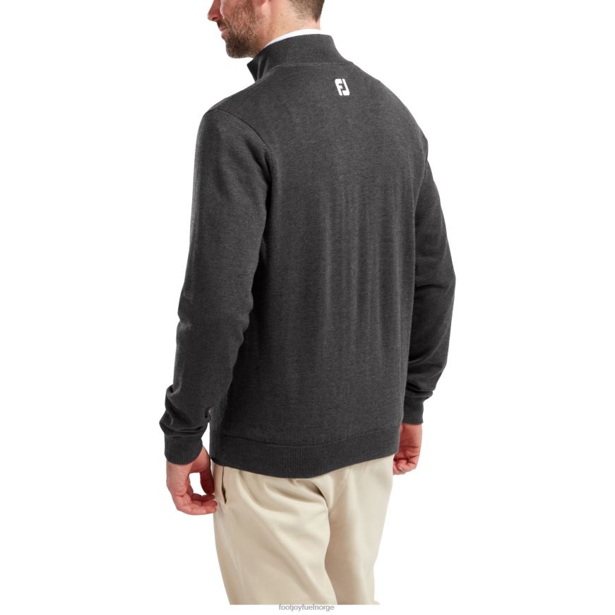 ullblanding 1-2 glidelåsfôret pullover lyngkull R6P2F1093 lyngkull Footjoy