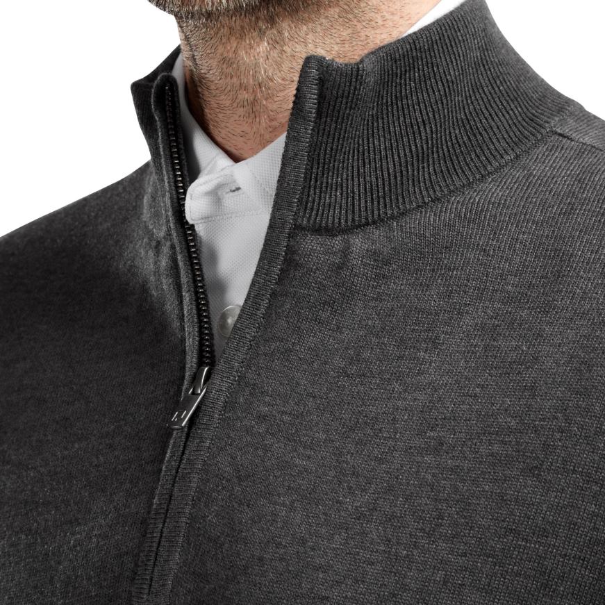 ullblanding 1-2 glidelåsfôret pullover lyngkull R6P2F1093 lyngkull Footjoy